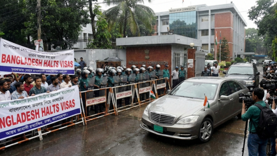 Security Crisis: Bangladesh Halts Visas, Calls in Indian High Commissioner