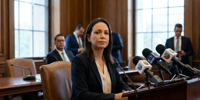 María Corina Machado Says She Presented Her Nobel Peace Prize Medal to Donald Trump During White House Meeting